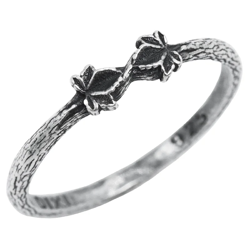 women unique rings -Kissing Hedera Ivy Ring