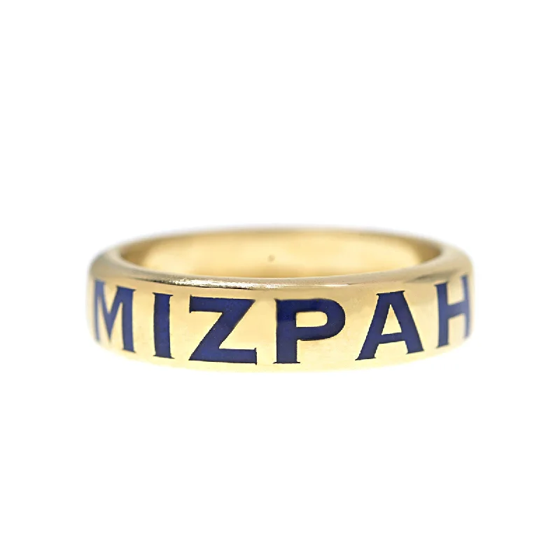 women bold statement rings -Mizpah Chunky Band Ring