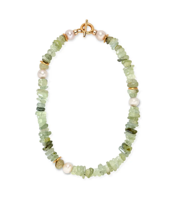 women wedding jewelry necklaces -Mood Necklace in Prehnite