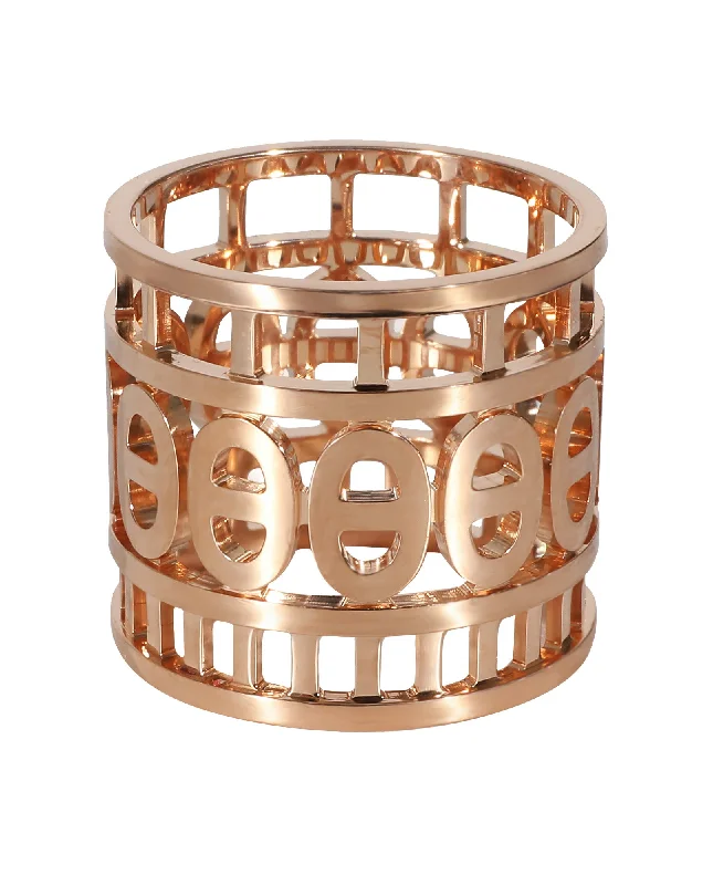 classic engagement rings -Hermès Chaine D'Ancre Ring in 18K Rose Gold