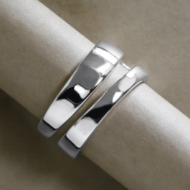 women gold rings -Modern Split Band