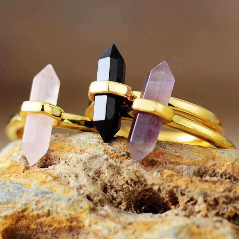 women chic rings -Gemstone Vitality Ring