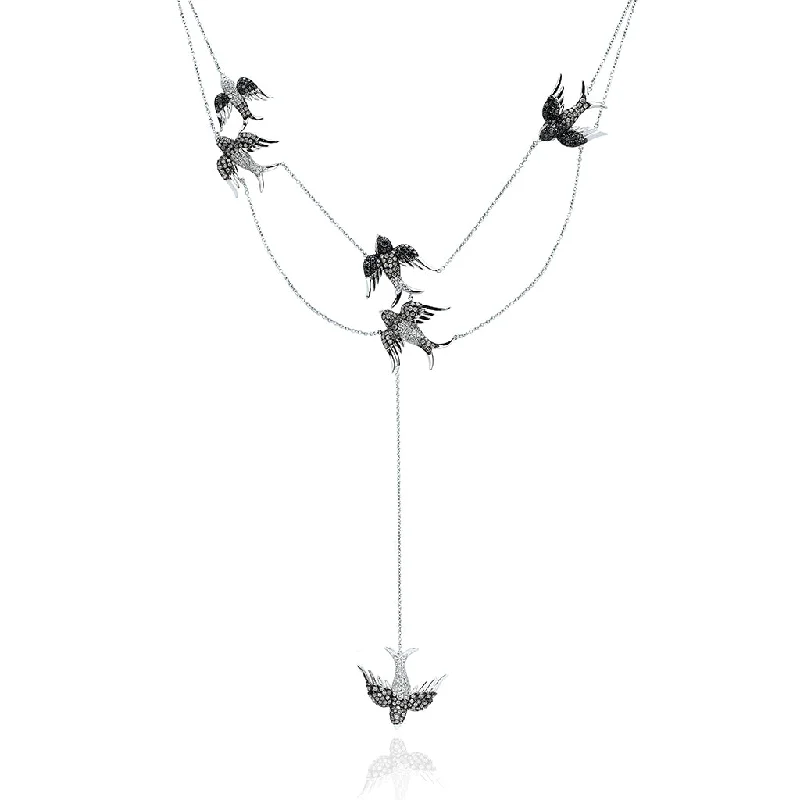 women silver chain necklaces -Isparta Necklace