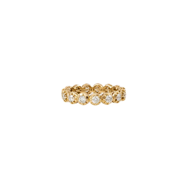 women designer rings -ROUND SOPHIA DIAMOND ETERNITY BAND RING