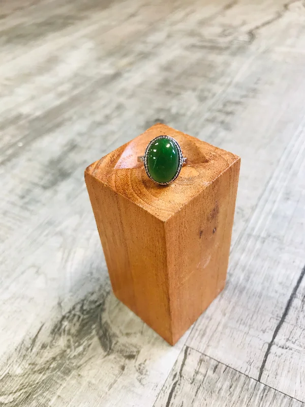 women ruby rings -Jade Ridge Ring