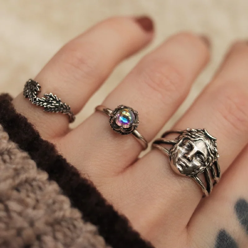 women vintage rings -Lunar Crown Ring