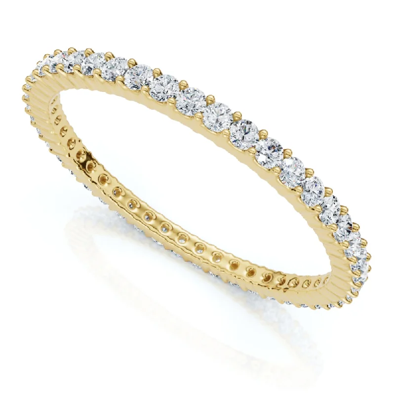 budget engagement rings -3/4Ct Diamond Eternity Ring 14k Gold or Platinum Wedding Band Lab Grown