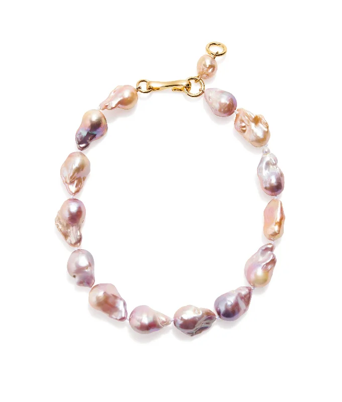 women artistic pendant necklaces -Estate Pearl Necklace In Pink