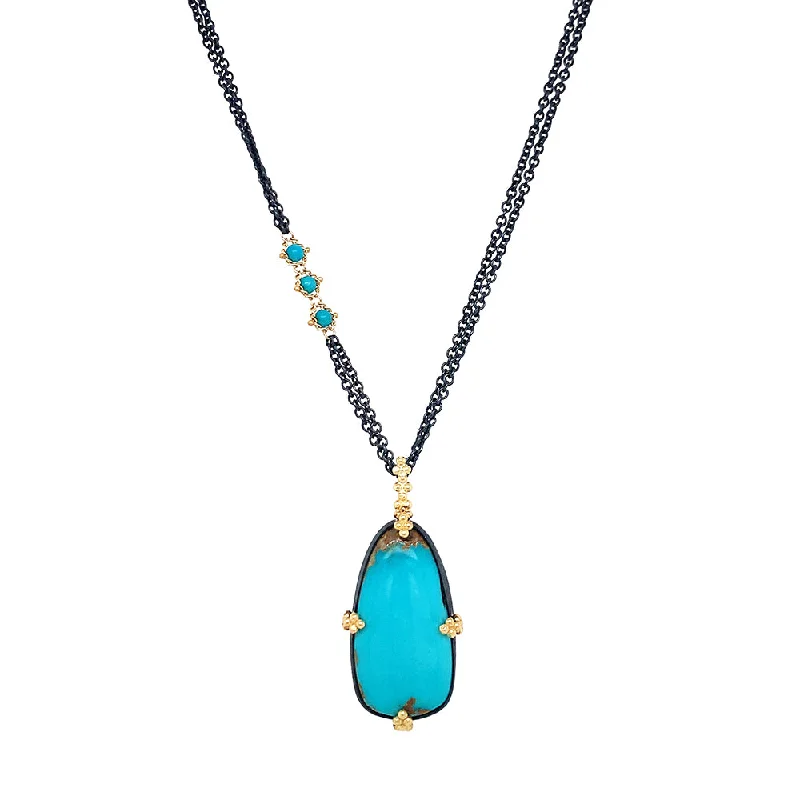 women chic necklaces -One-of-a-Kind Royston Turquoise Necklace - "Open Sea"