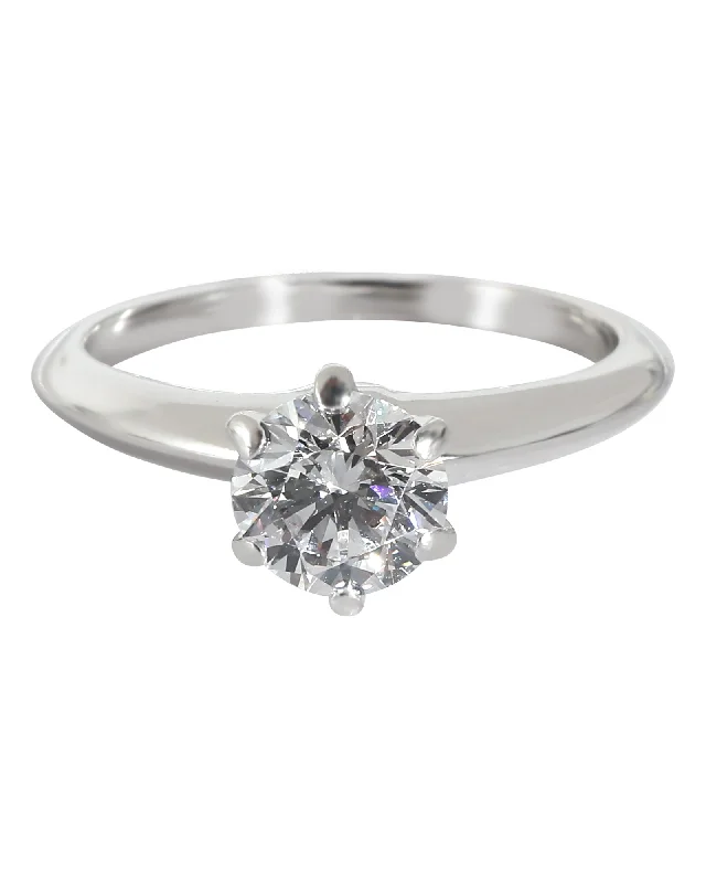 contemporary engagement rings -Tiffany & Co. Diamond Engagement Ring in Platinum D IF 1.05 CTW