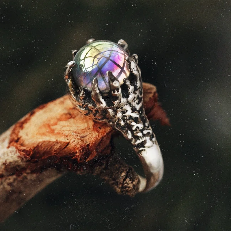 women stack rings -Glaciem Regina Mystic Icicle / Fire Ring