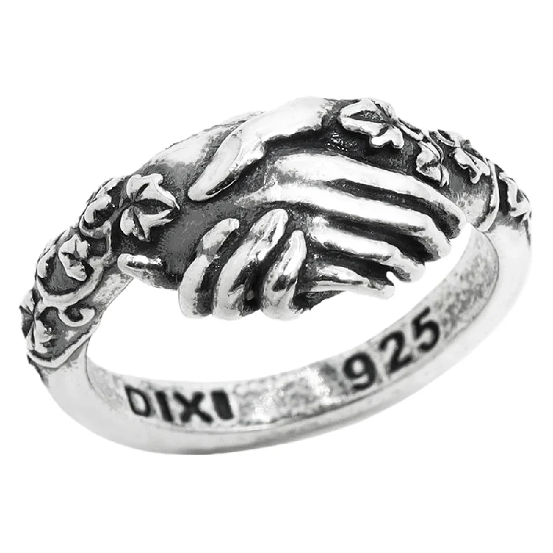 women anniversary rings -Vir Fidelis Ivy Fede Hands Ring