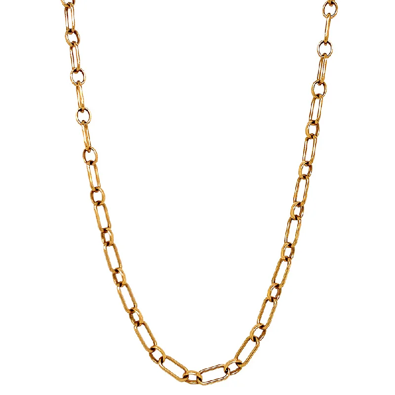 women long silver necklaces -Estate Tiffany & Co. Yellow Gold Retired-Link Chain