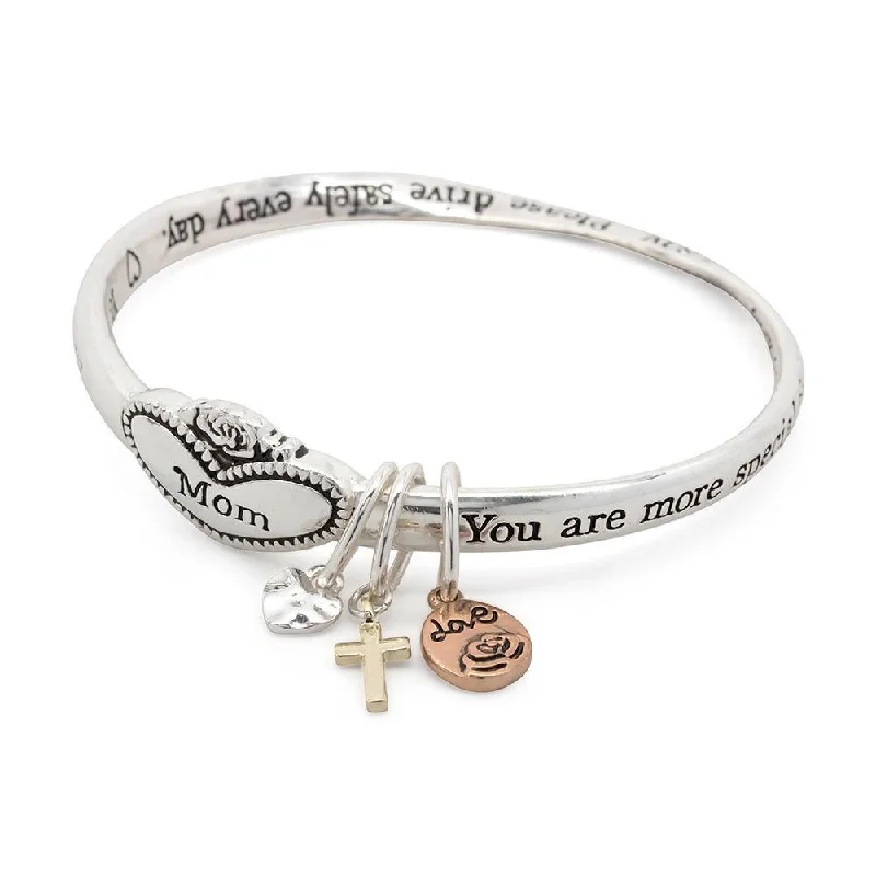 women classic bangles -Inspirational Bangle Bracelet - Mom