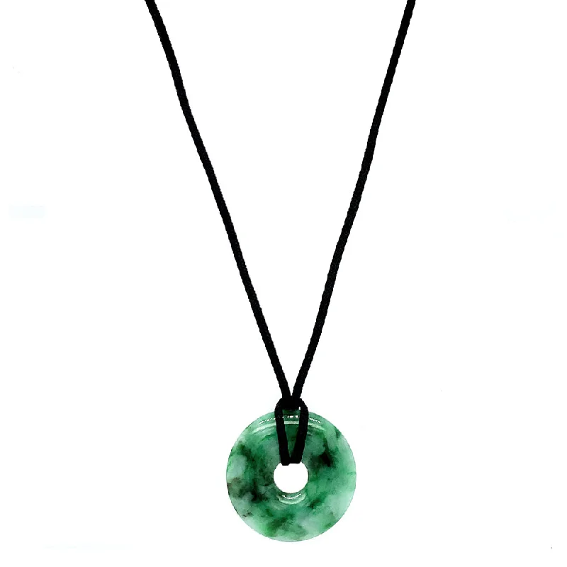 women luxury necklaces -Jade Circle Pendant - "Pi"