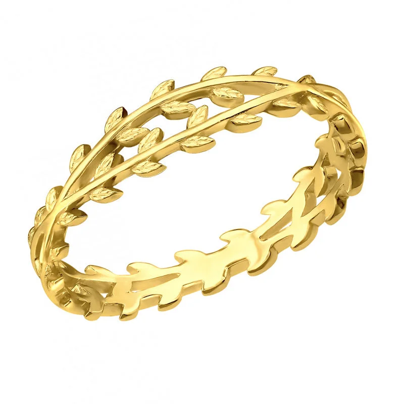 women round diamond rings -Beneath The Vines Gold Ring