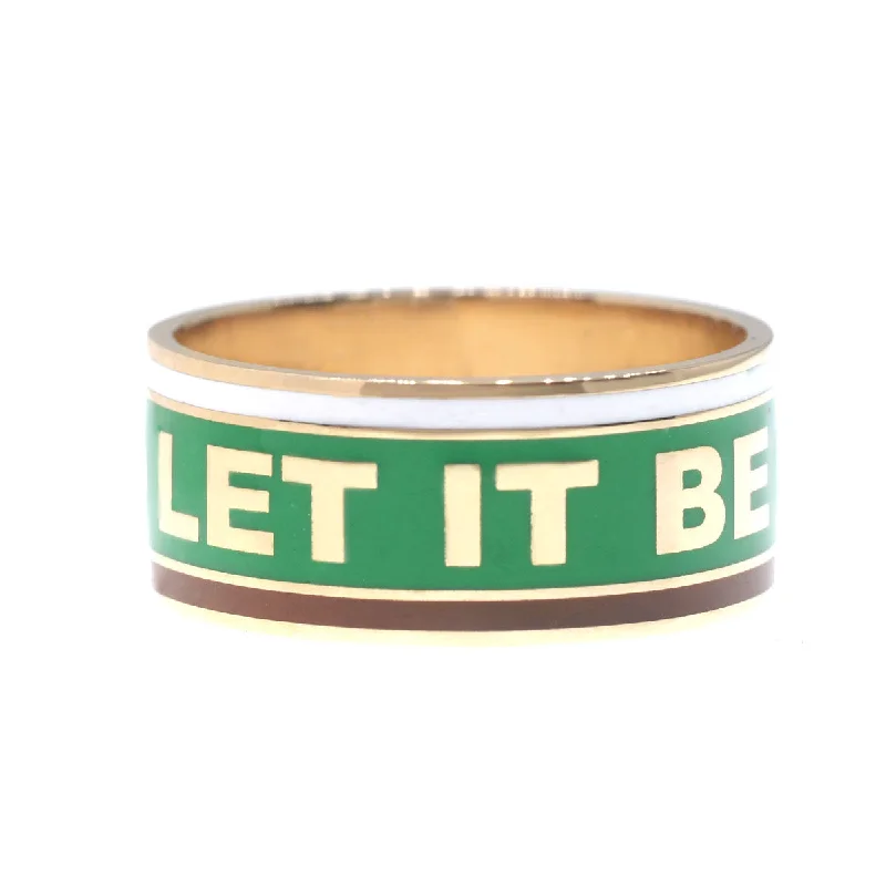 women vintage wedding bands -Let It Be TriColor Band Ring