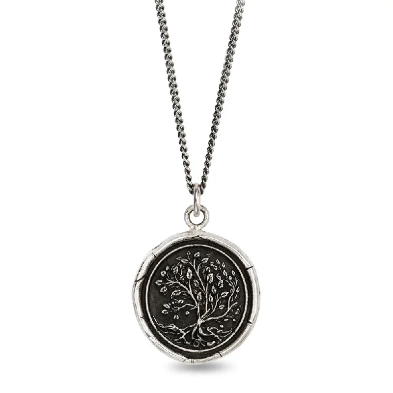 women pendant necklaces -Sterling Silver Tree Talisman Necklace - "Tree of Life"