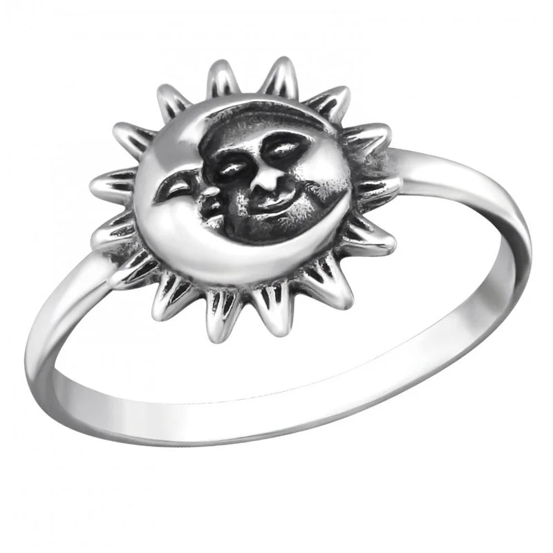 women antique rings -The Sun & The Moon Ring