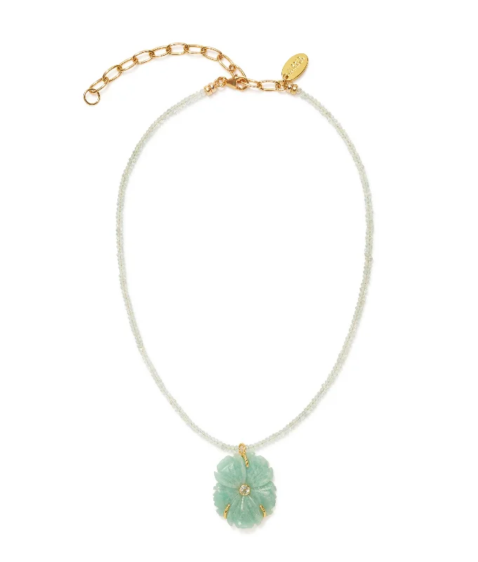 women twisted chain necklaces -New Bloom Necklace in Sea Foam