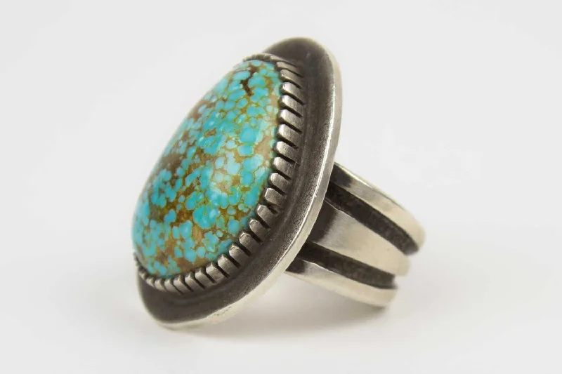 women sapphire rings for women -Navajo Turquoise Nugget Ring by Tommy Jackson