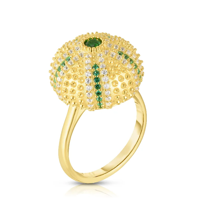 women diamond eternity rings -Mini Sea Urchin Cocktail Ring - Gold