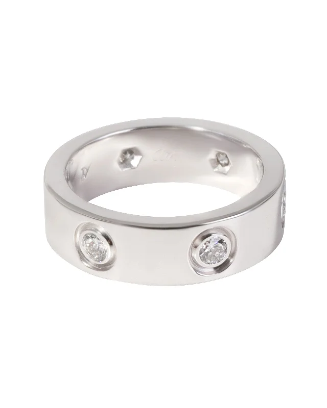 affordable engagement rings -Cartier Love Diamond  Ring in 18k White Gold 0.46 CTW