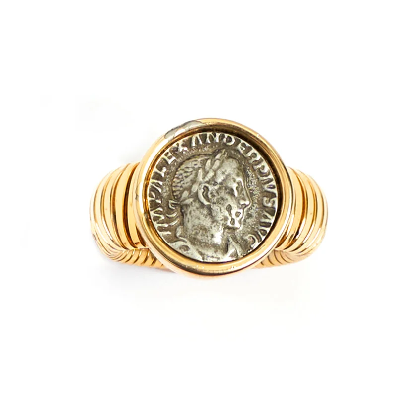 women gold-plated rings -Aeliana Ring