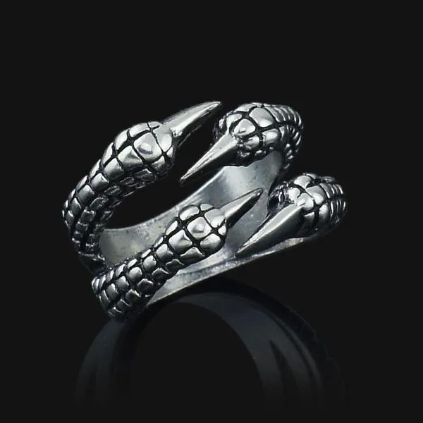 women personalized rings -Dragon Claw Ring