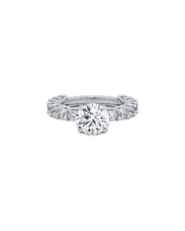 budget engagement rings -Certified 2 Carat F Color Vs2 In Clarity Engagement Ring