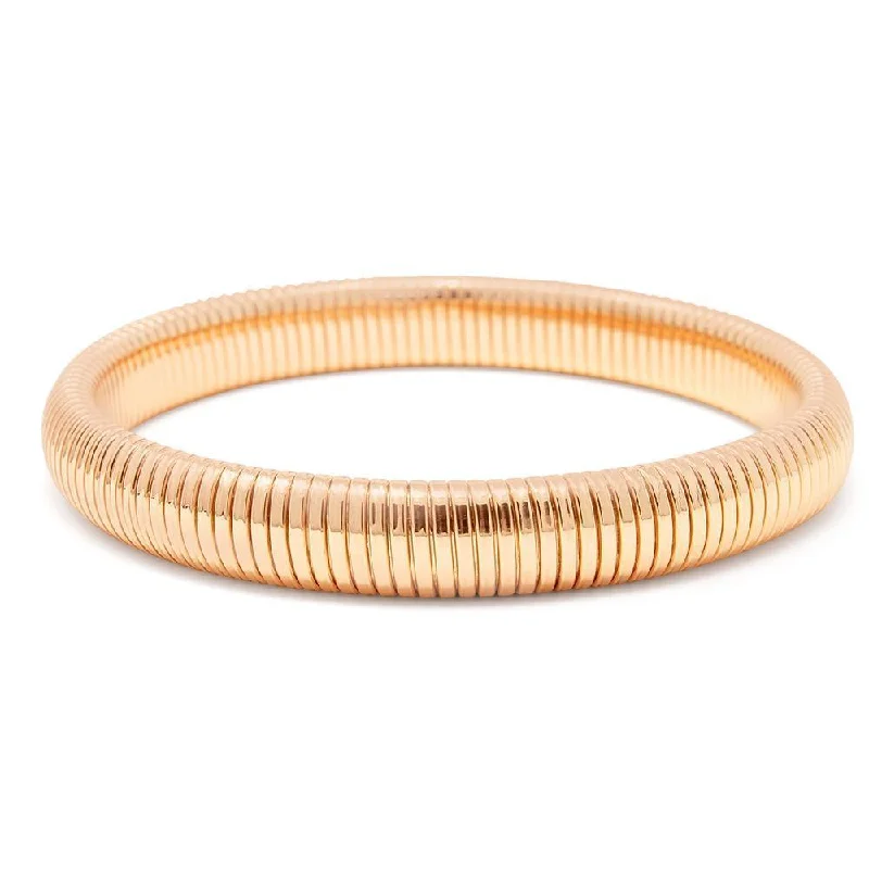 women minimalist bangles -Cocoon Cable Bracelet Rose Gold Tone