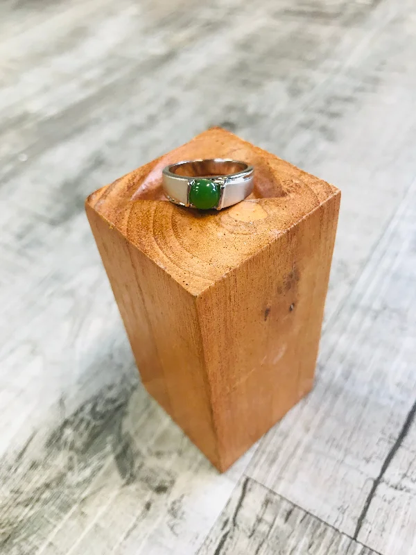 women ring sets -Jade Ball Ring