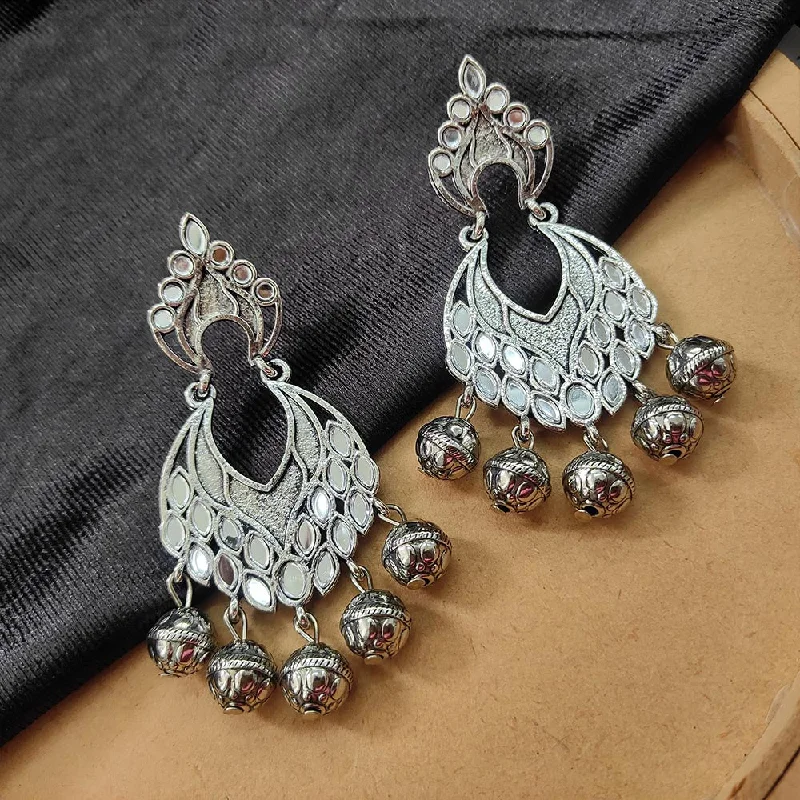 women crystal earrings -Bhavi Jewels Oxidised  Plated Dangler Earrings