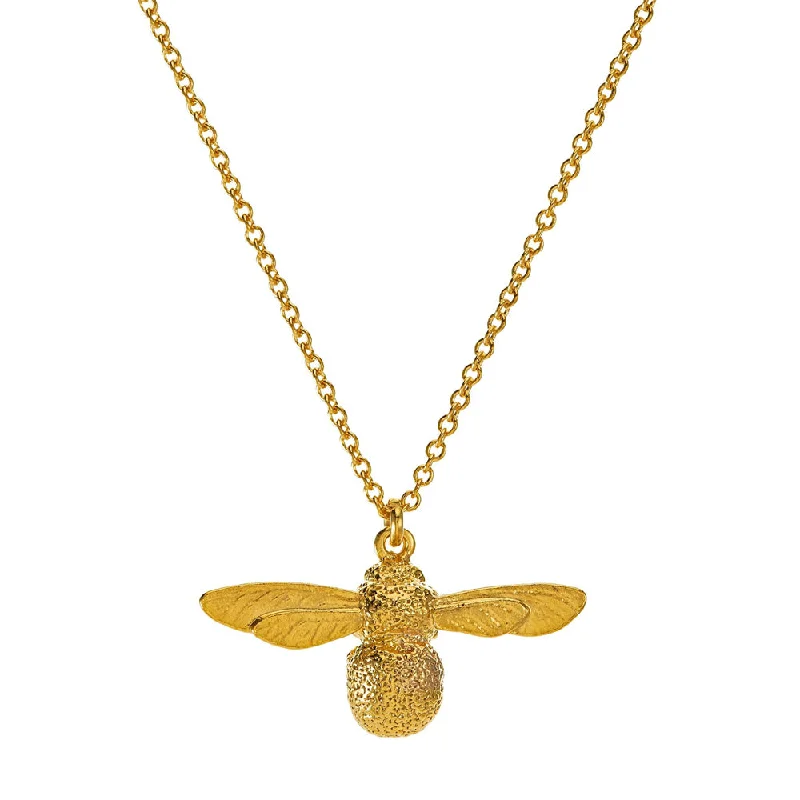 women elegant necklaces -Gold Vermeil Necklace - "Baby Bee"