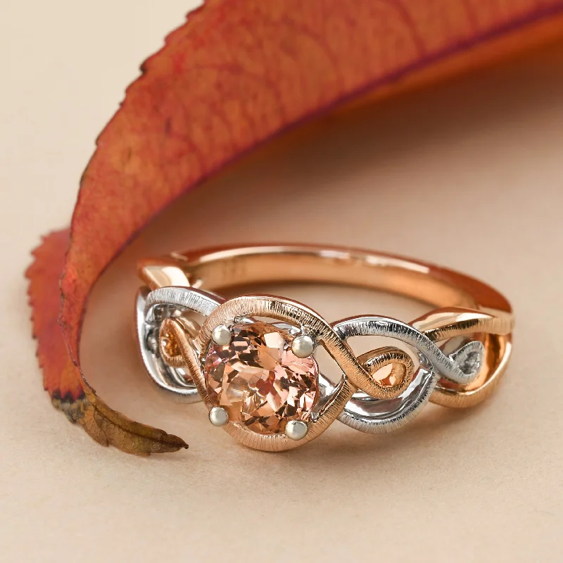 women ring sets -Entwined Topaz Ring