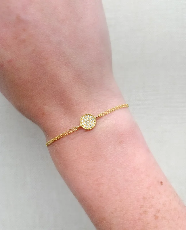 women bangles -Mini Disc Bracelet